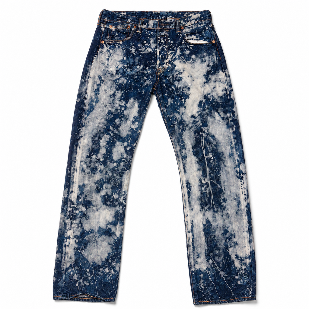 Levi’s 501 Custom Bleach Splatter Jeans – W34 x L32