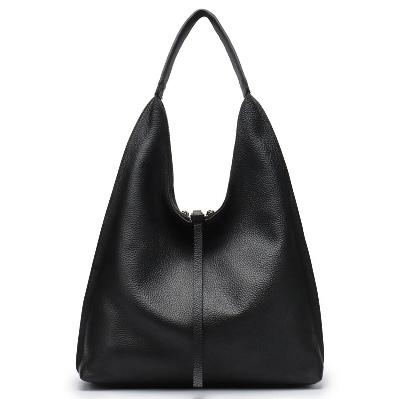 Genuine Leather Large Hobo Bag