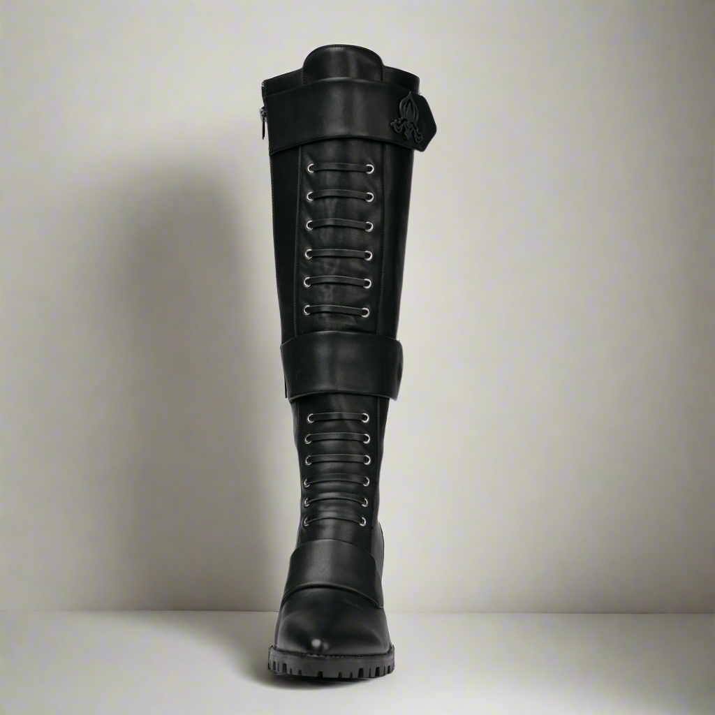 Botas de piel negra Michaela V Aspen Marta