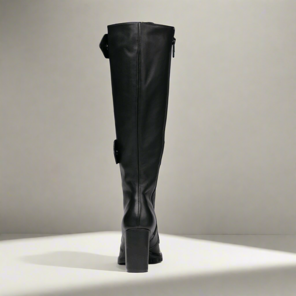 Botas de piel negra Michaela V Aspen Marta
