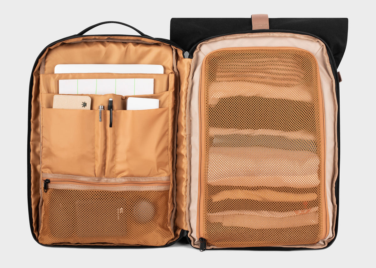 Nomad Hemp Rolltop Backpack in Dark Green