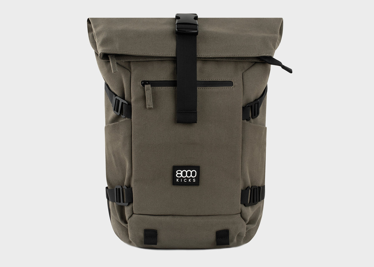Nomad Hemp Rolltop Backpack in Dark Green