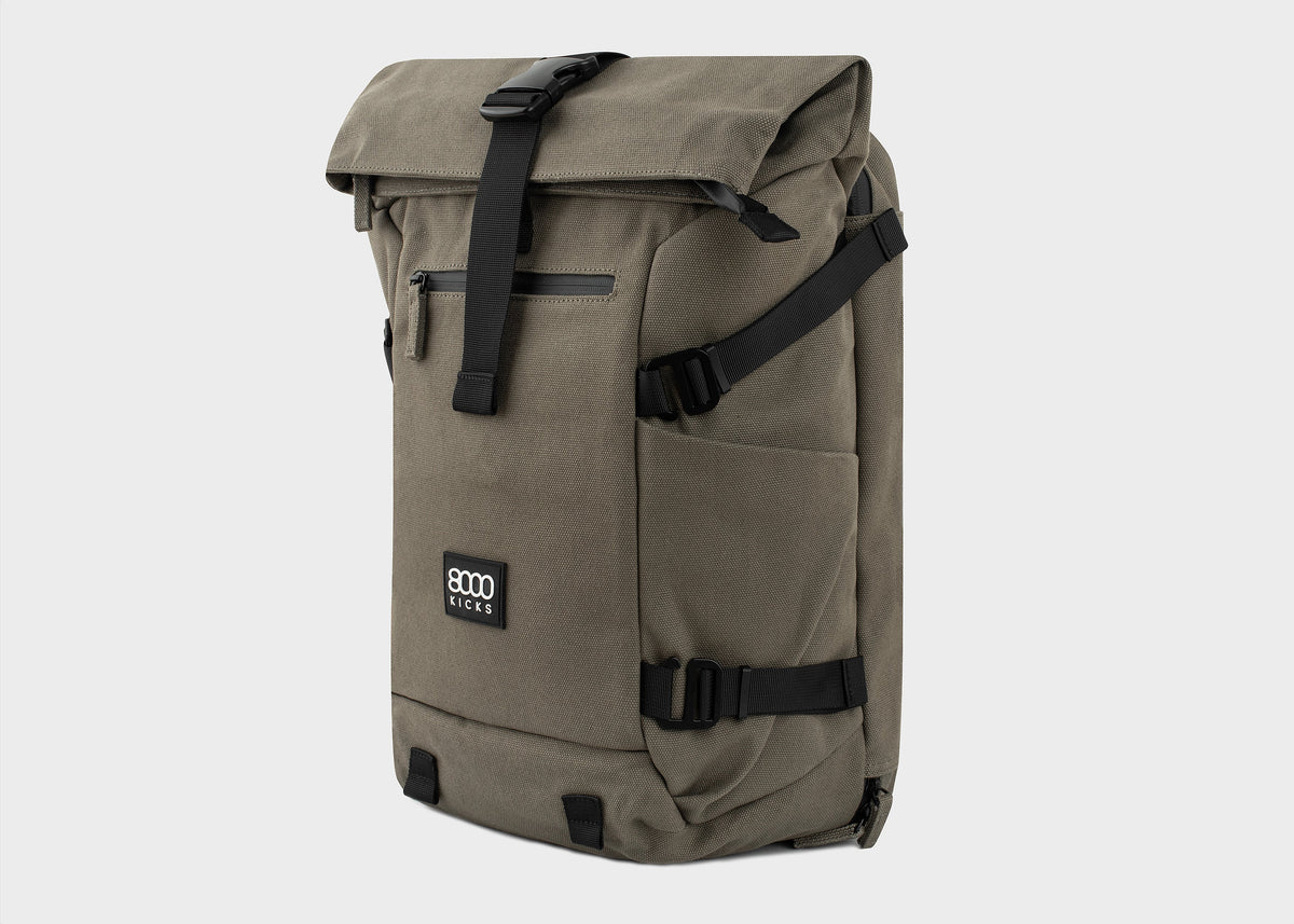 Nomad Hemp Rolltop Backpack in Dark Green