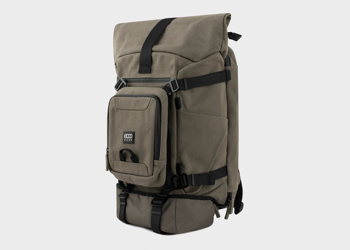 Nomad Hemp Rolltop Backpack in Dark Green