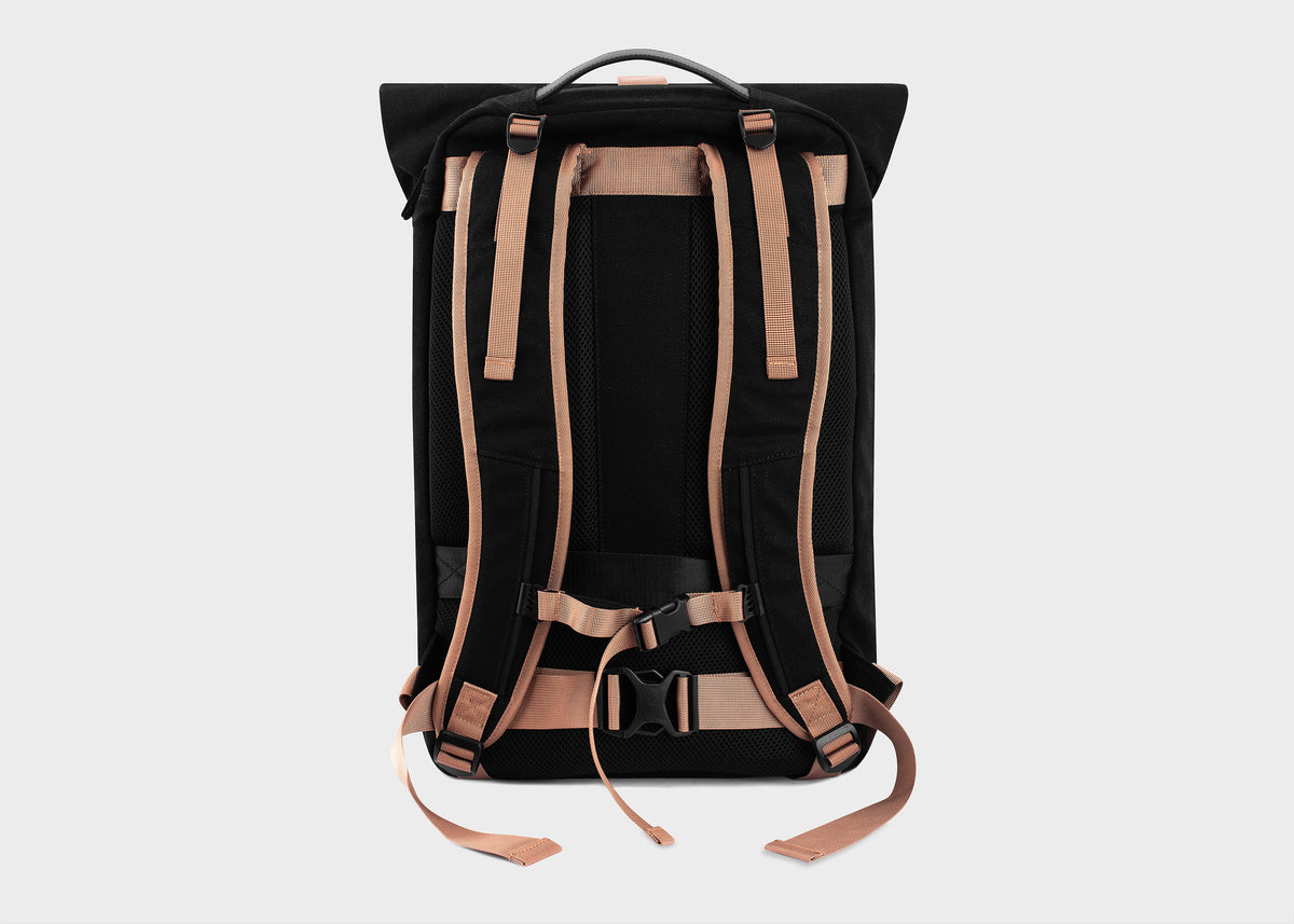 Nomad Hemp Rolltop Backpack in Black