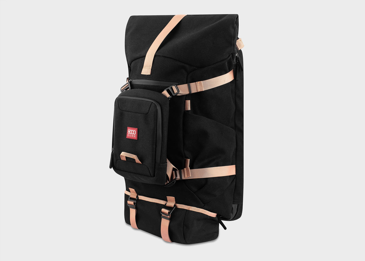Nomad Hemp Rolltop Backpack in Black