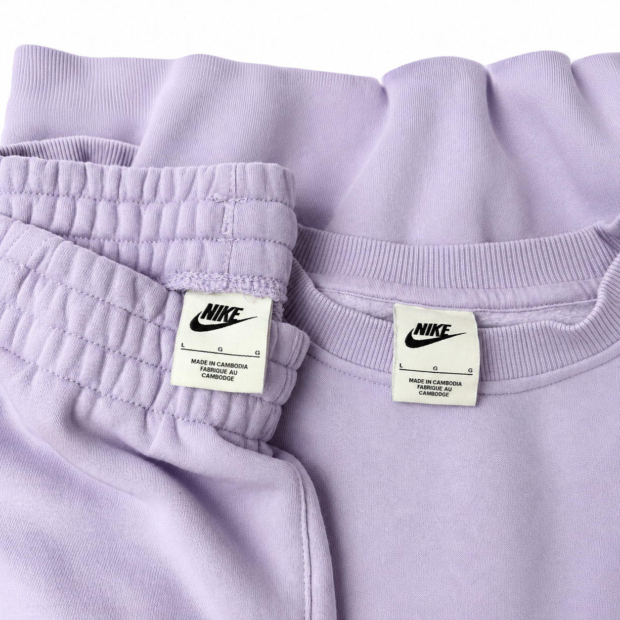 Big Kids Nike Sportswear Club Fleece Top & Bottom Set (PRE-Owned)