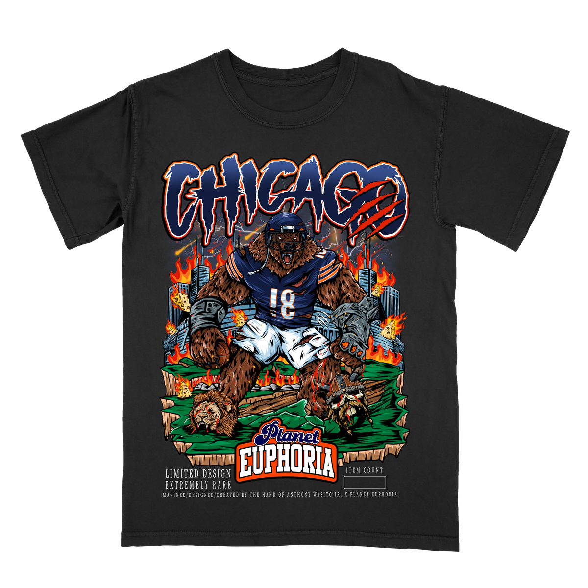 Chicago Football Tee #/500