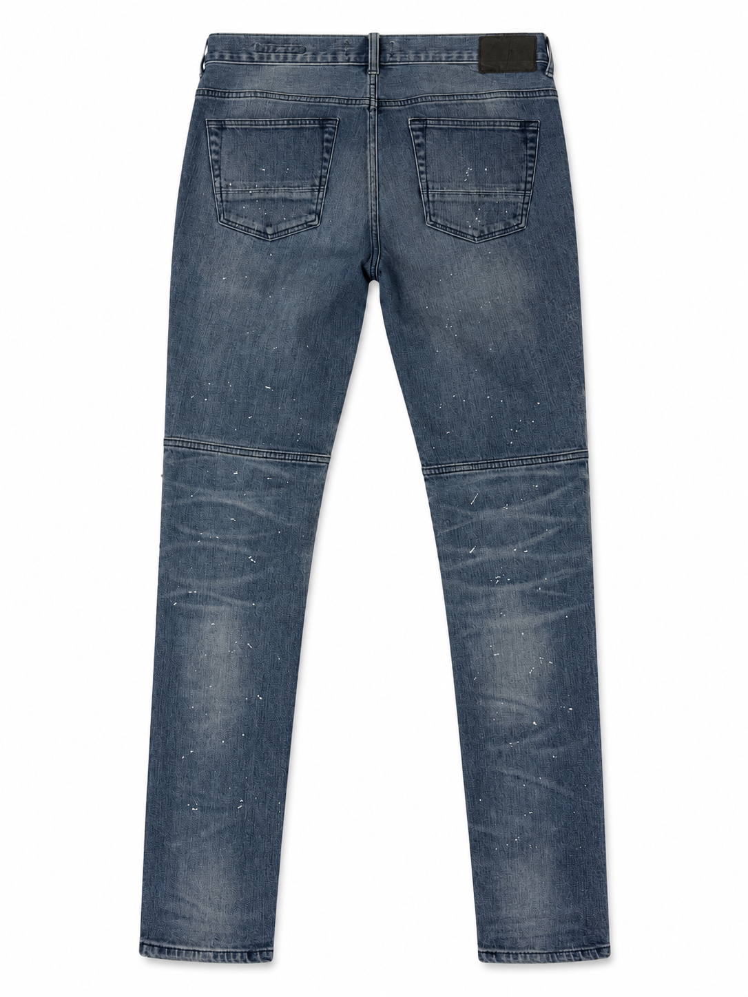 PacSun Comfort Stretch Stacked Skinny Biker Moto Jeans – Light Blue 32x32 (PRE-OWNED)