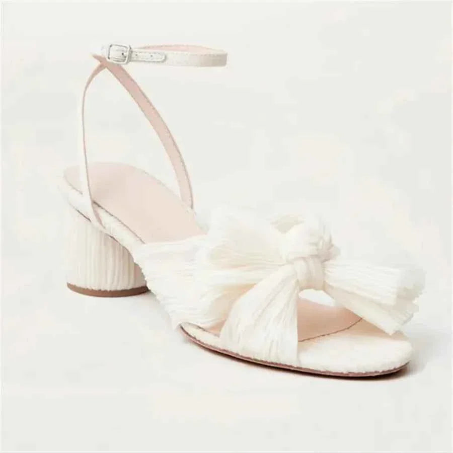 Bow Open-Toe High Heel Sandals