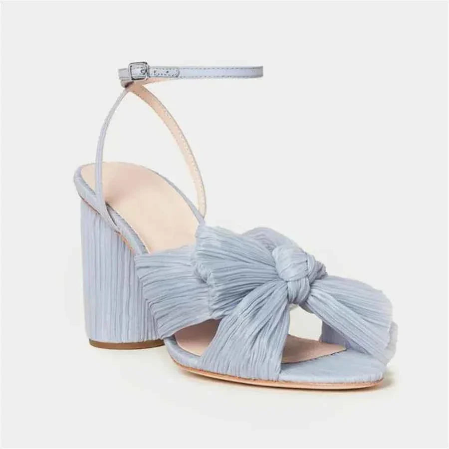 Bow Open-Toe High Heel Sandals