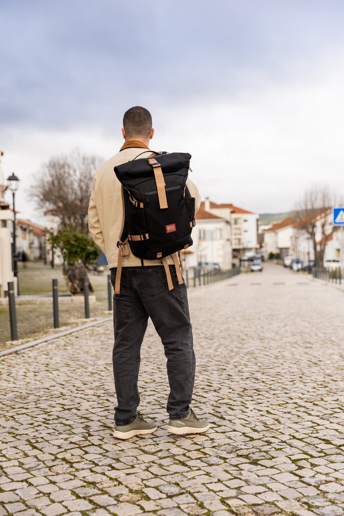 Nomad Hemp Rolltop Backpack in Black