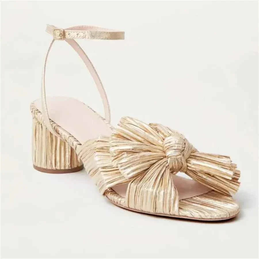 Bow Open-Toe High Heel Sandals