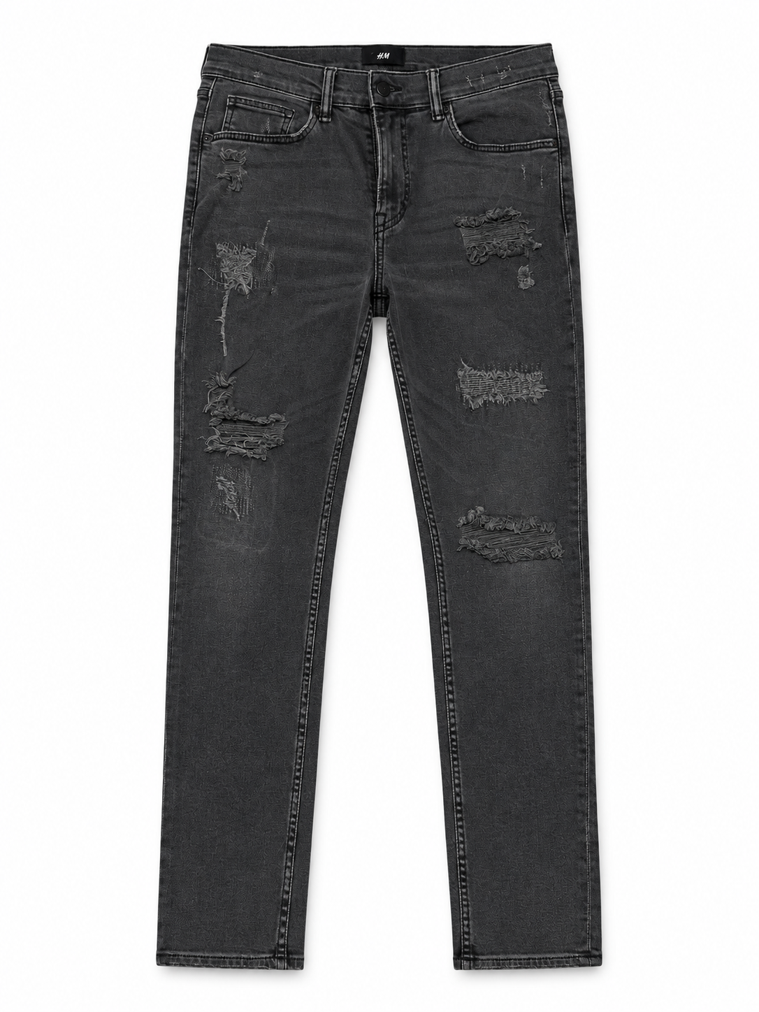 H&M Skinny Fit Jeans – Black – W33 (PRE-OWNED)