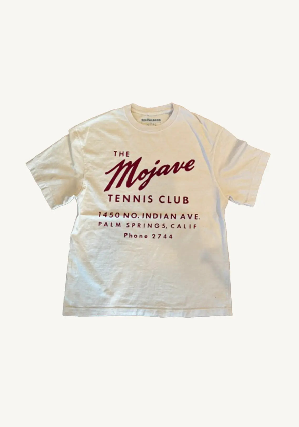 Le t-shirt du Mojave Tennis Club