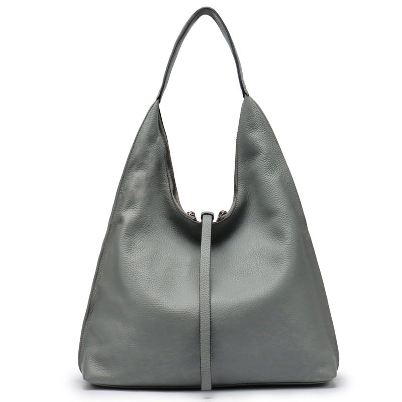 Genuine Leather Large Hobo Bag