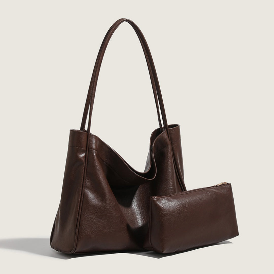Retro Minimalist Commuter Tote Bag