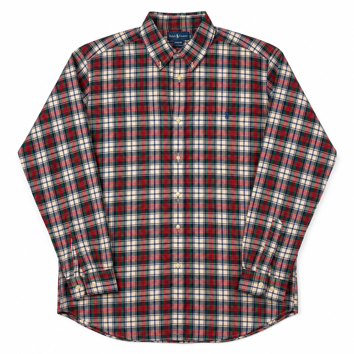 Ralph Lauren Tartan Plaid Button-Down Shirt – XL (18-20) (PRE-OWNED)