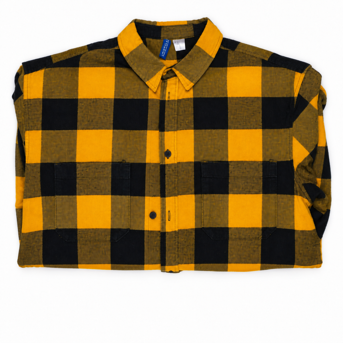 H&M Divided Buffalo Check Flannel – Yellow/Black (PRE-OWNED)