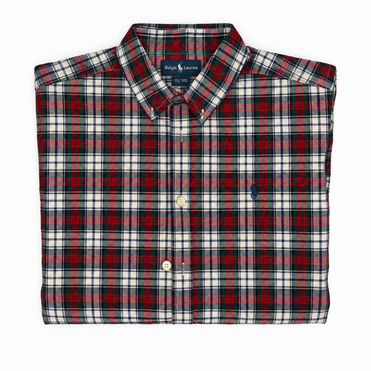 Ralph Lauren Tartan Plaid Button-Down Shirt – XL (18-20) (PRE-OWNED)