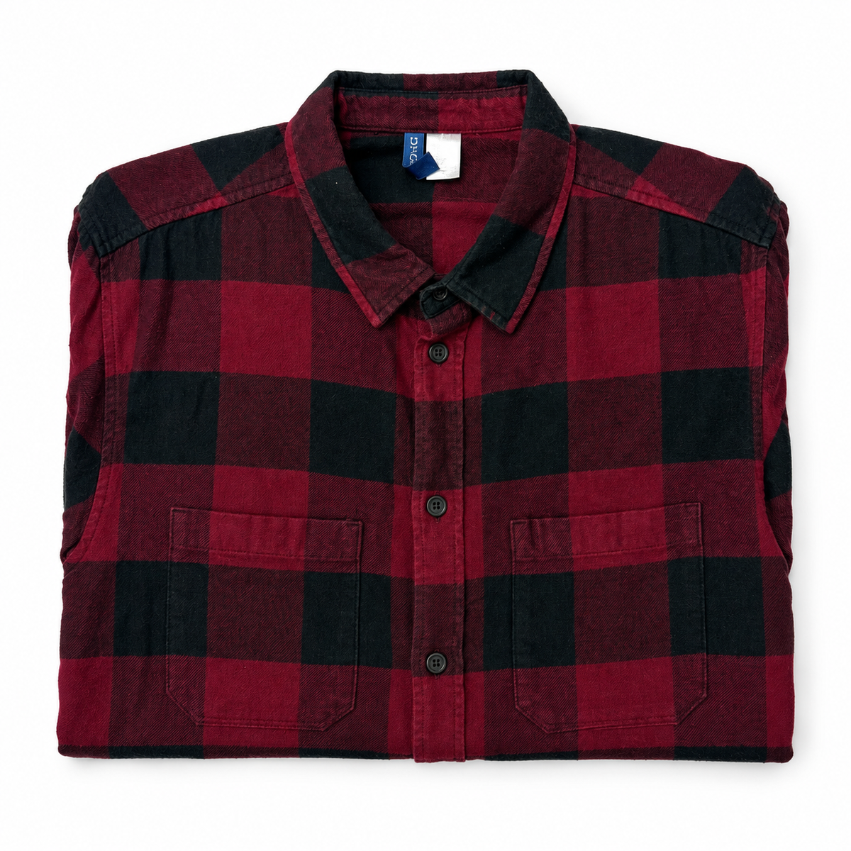 H&M Divided Buffalo Check Flannel – Red/Black (PRE-OWNED)