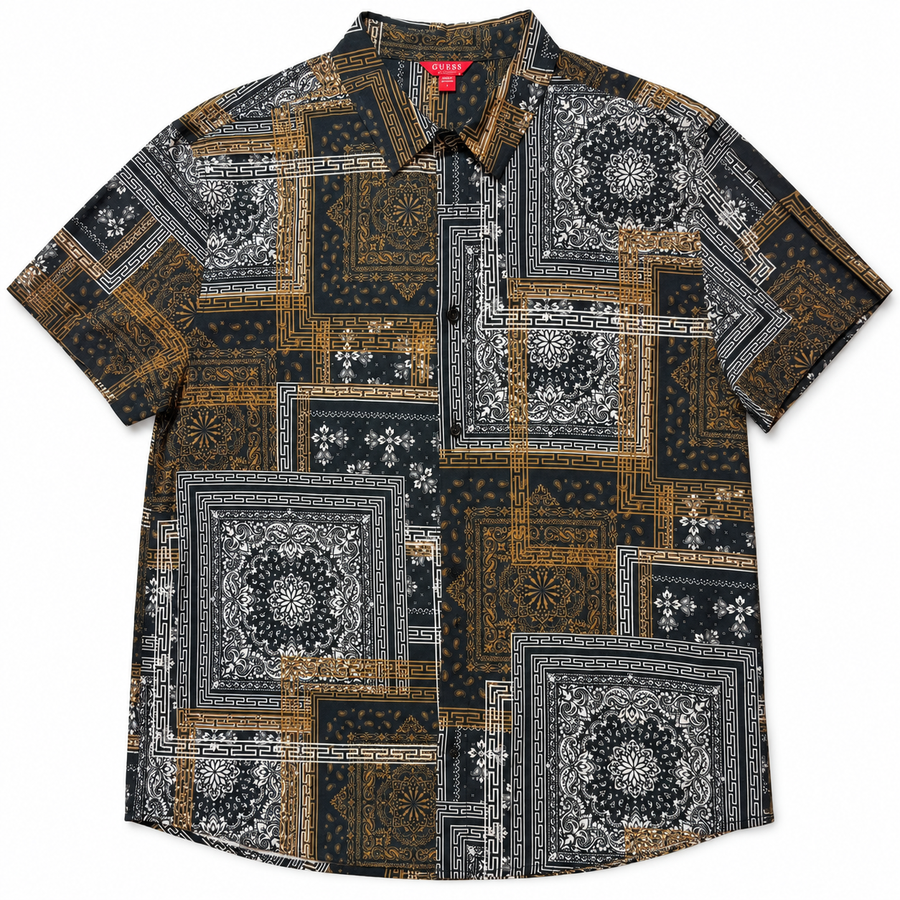 Guess Bandana Print Short-Sleeve Shirt (PRE-OWNED)