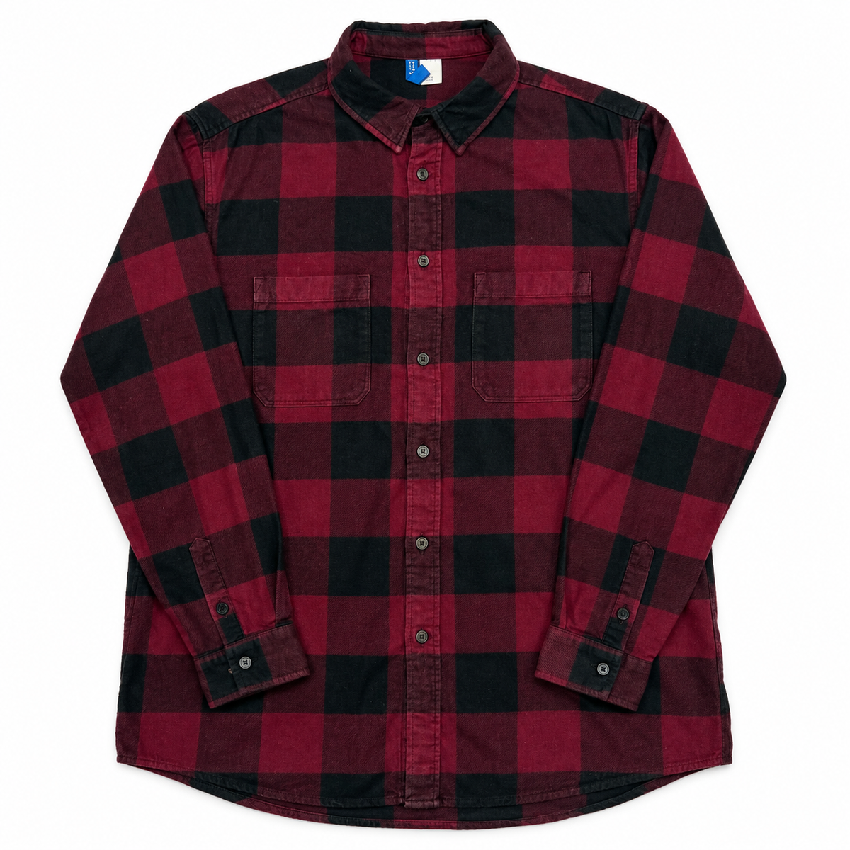 H&M Divided Buffalo Check Flannel – Red/Black (PRE-OWNED)
