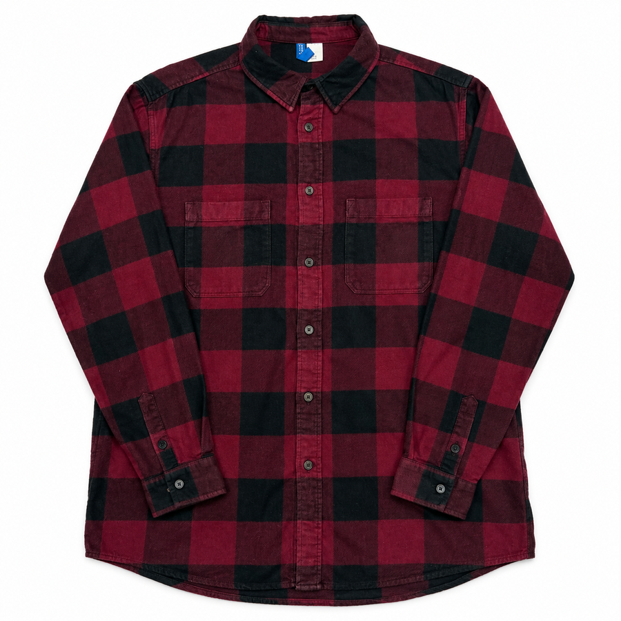 H&M Divided Buffalo Check Flannel – Red/Black (PRE-OWNED)