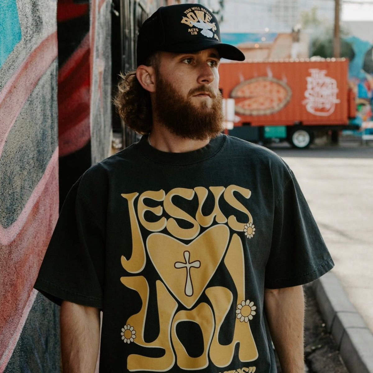 Casquette Trucker POWER - Noir/Butterscotch