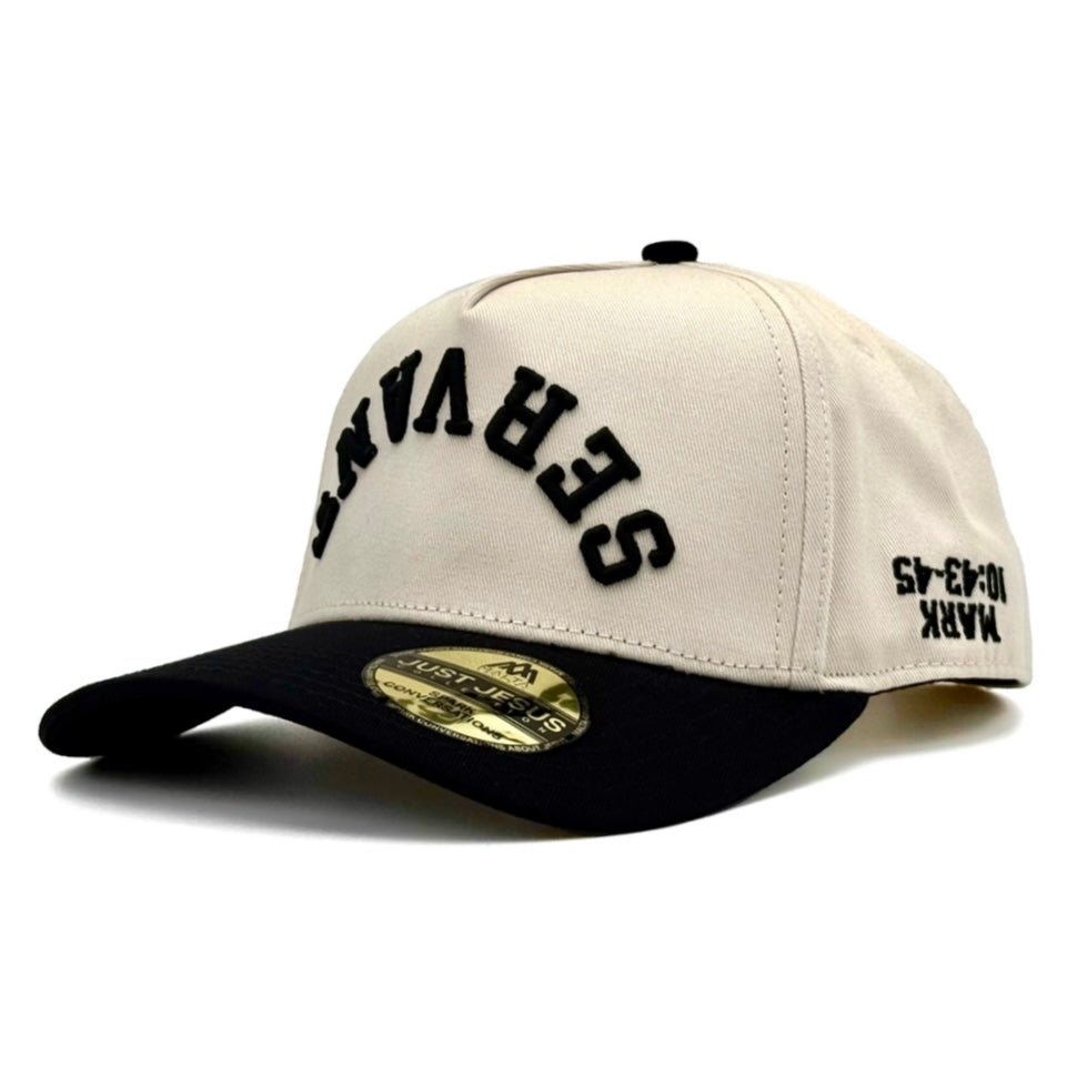 Gorra 'SERVANT' Premium SnapBack - Crema/Negro